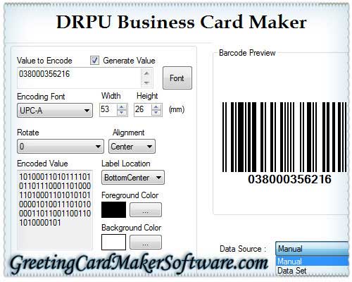 Screenshot of Business Card Maker Software 8.2.0.1