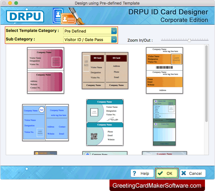 Choose any one pre-defined template Choose any one pre-defined template
