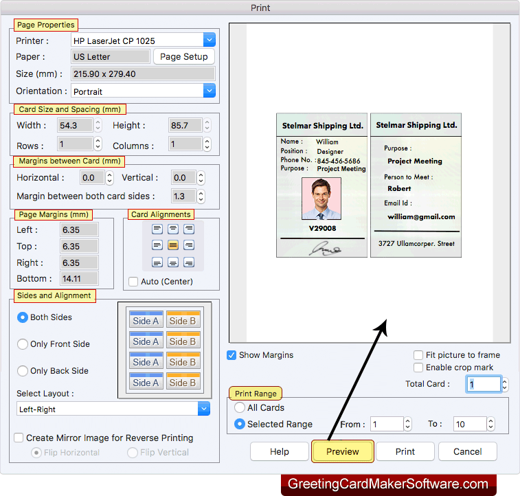 Print Settings Print Settings
