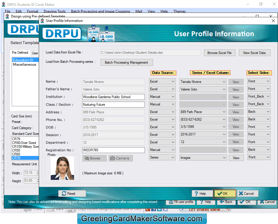 User Profile Information User Profile Information