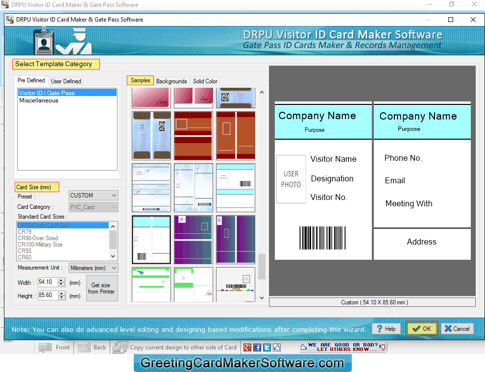 Select Template Category Select Template Category