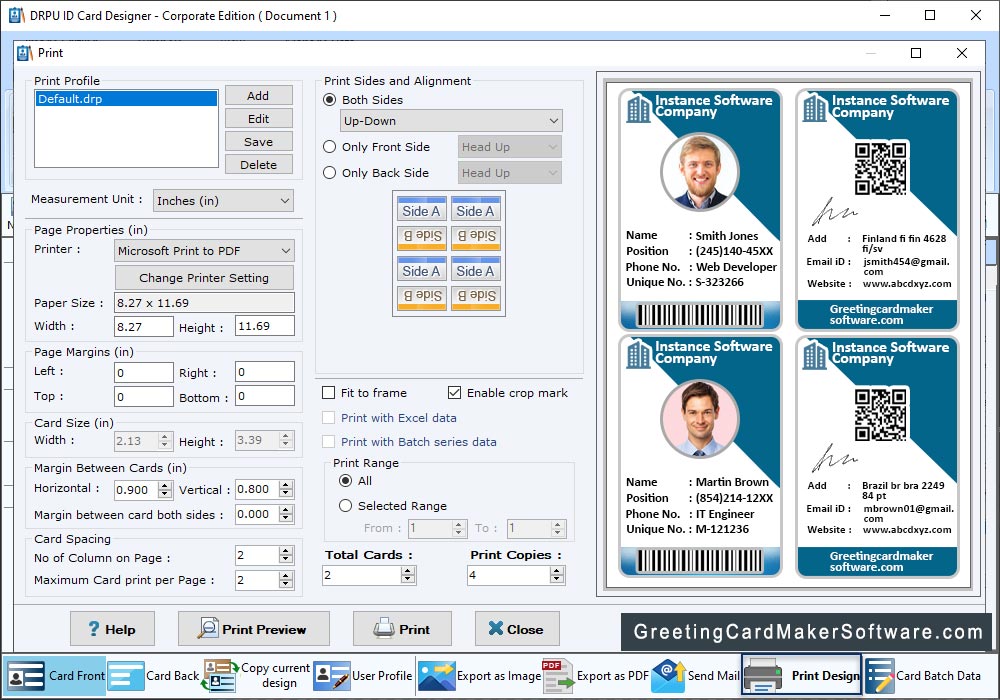 Print Settings Print Settings