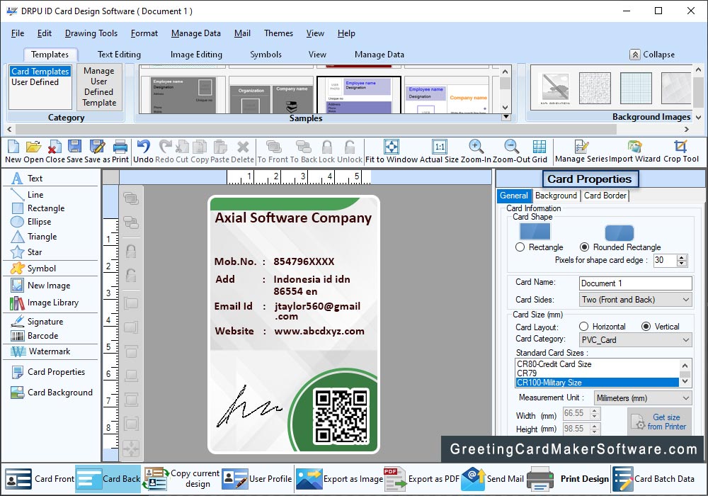 ID Card Properties