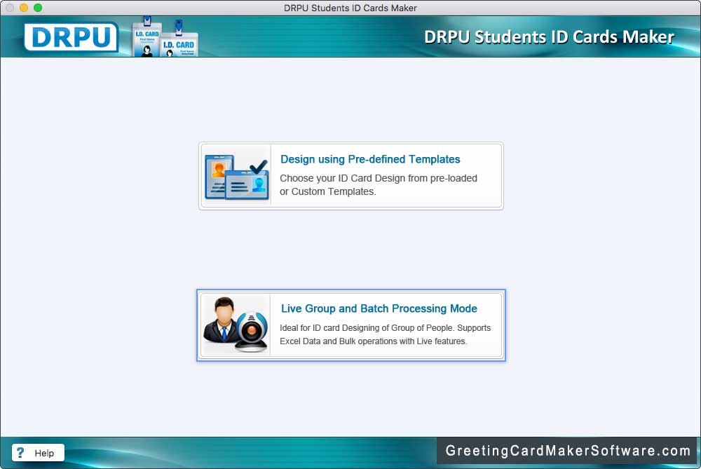 Live Group and Batch Processing Mode